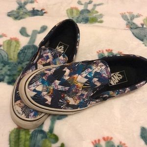 Pyramid Galaxy Style Slip On Vans